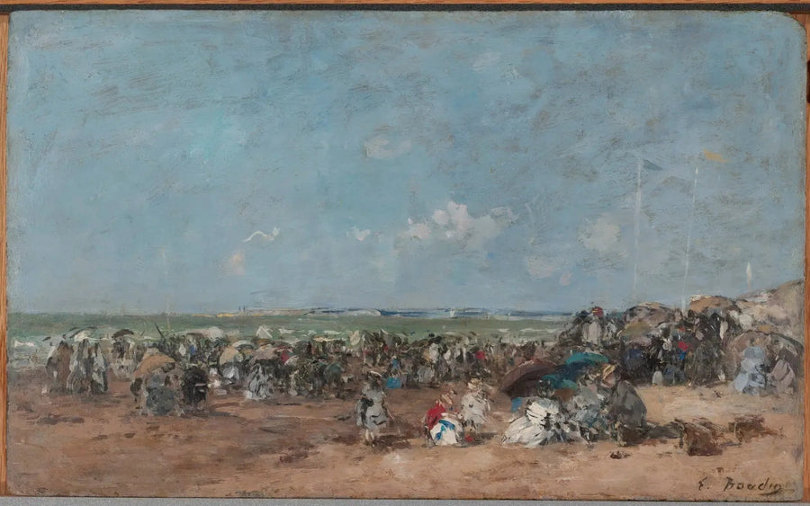 Strandscene i Trouville - Eugène Boudin