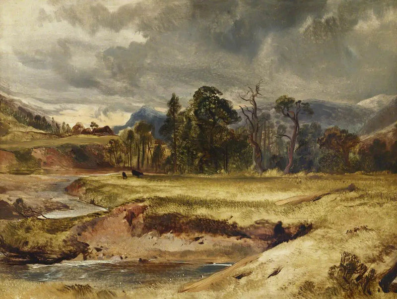 Skotsk elvscène med husdyr på en eng - Edwin Henry Landseer

Source:
Scène de rivière écossaise avec du bétail dans un pré - Edwin Henry Landseer