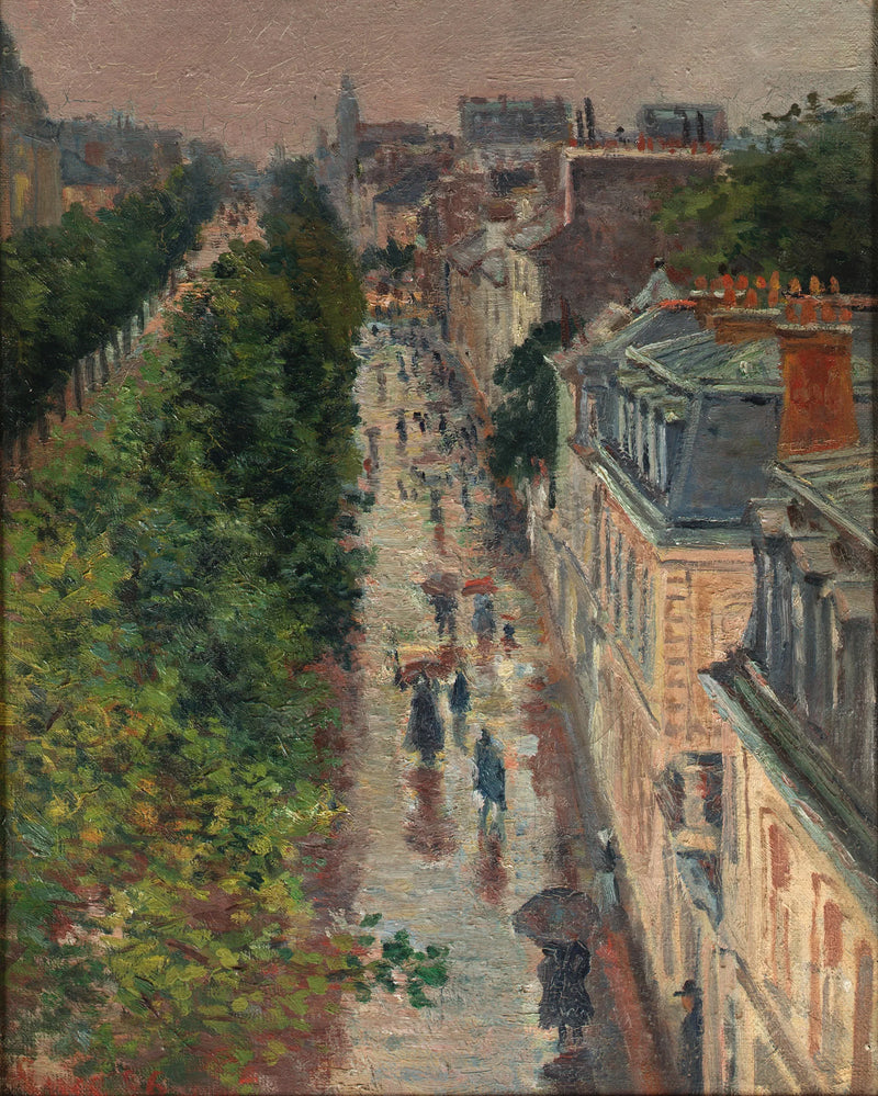 Gateutsikt i Paris - Maximilien Luce