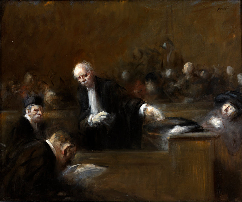 Høringssalscene - Jean-Louis Forain