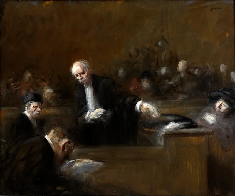 Høringssalscene - Jean-Louis Forain