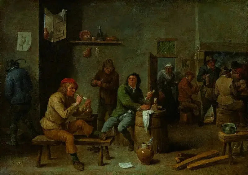 Taverna-scene (Røykere i en vertshus). - David Teniers den Yngre

Source:
Scène de taverne (Fumeurs dans une auberge). - David Teniers le Jeune