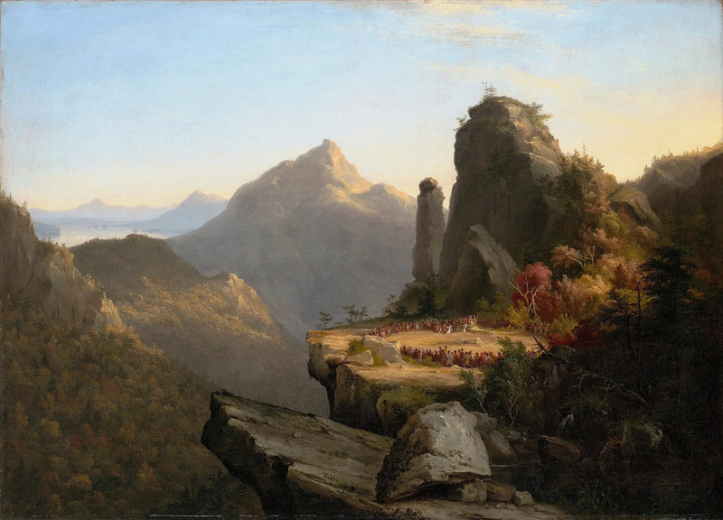 Scene fra « Den siste mohikan », Cora knelende ved føttene av Tamenund - Thomas Cole

Source:
Scène du « Dernier des Mohicans », Cora agenouillée aux pieds de Tamenund - Thomas Cole