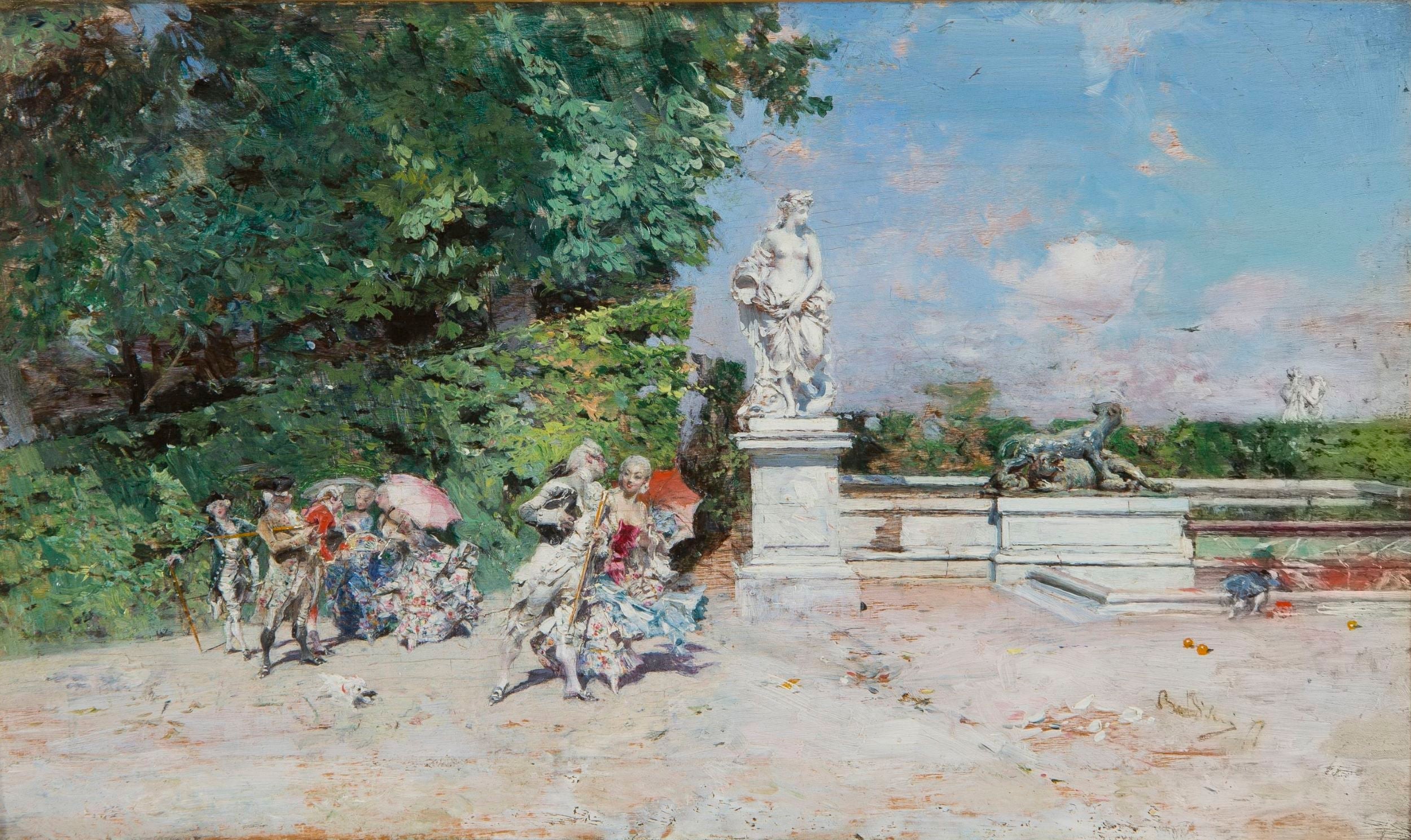 Scène galante dans le parc de Versailles - Giovanni Boldini - Alpha Reproduction