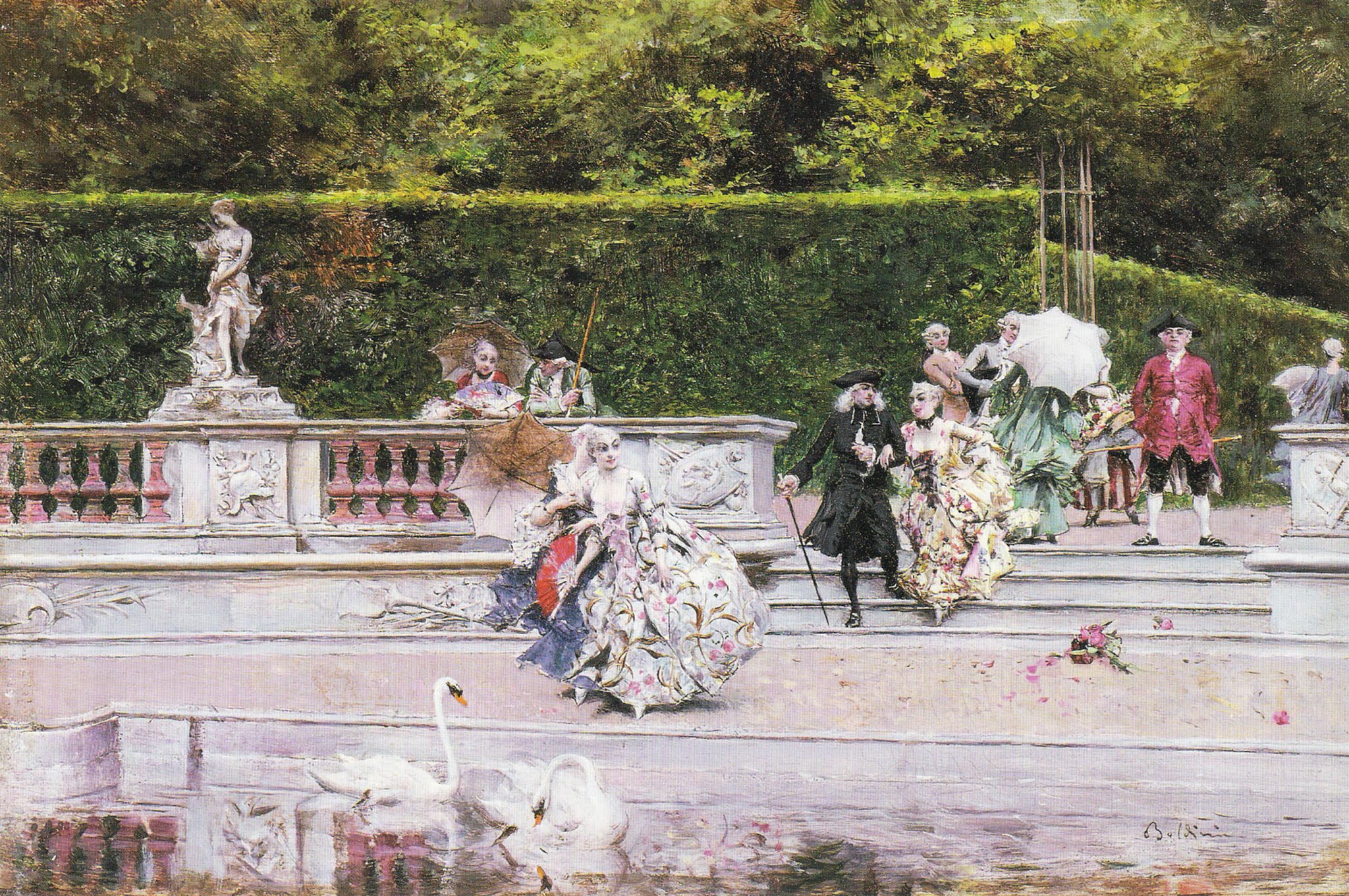 Scène galante - Giovanni Boldini - Alpha Reproduction
