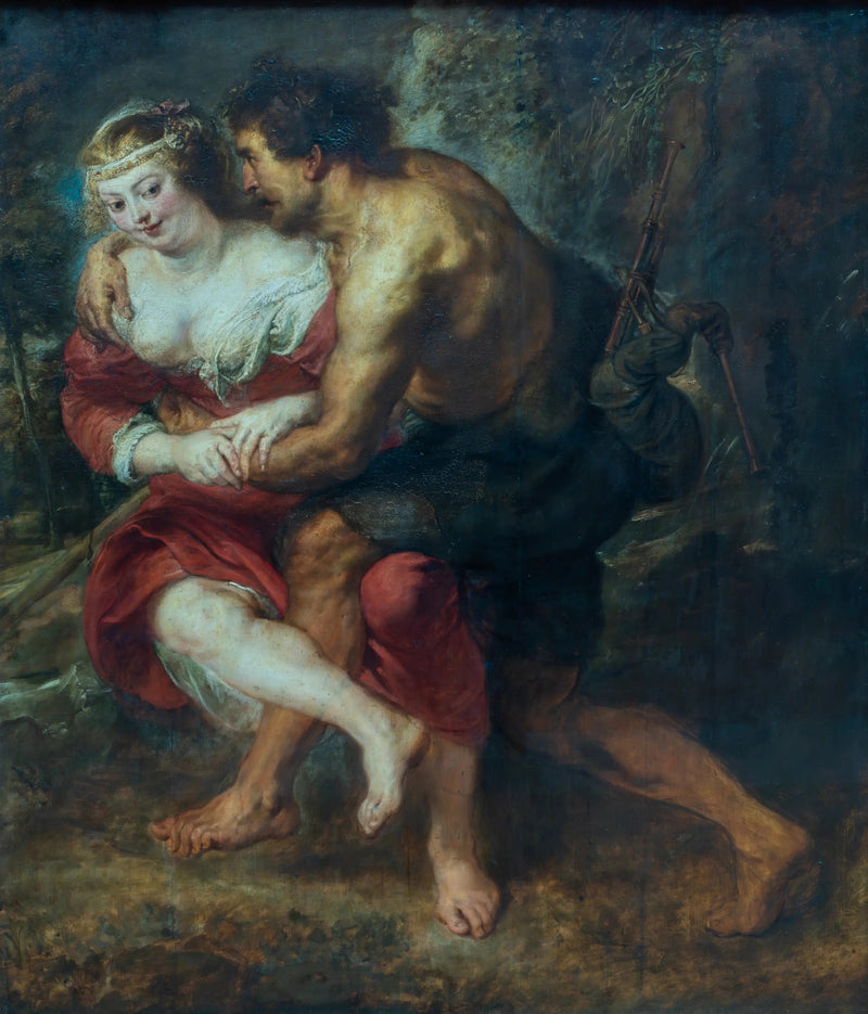 Pastellscene (Corydon og Silvia) - Peter Paul Rubens
