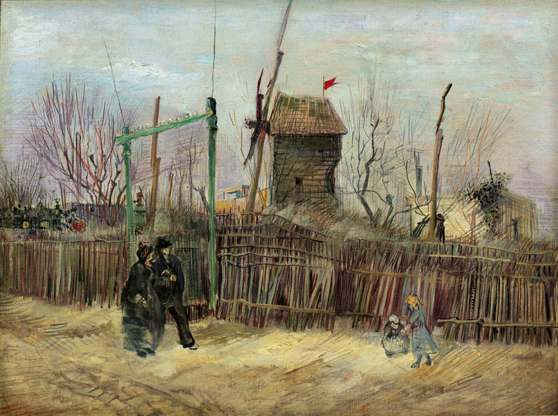 Gatebilde fra Montmartre - Vincent van Gogh