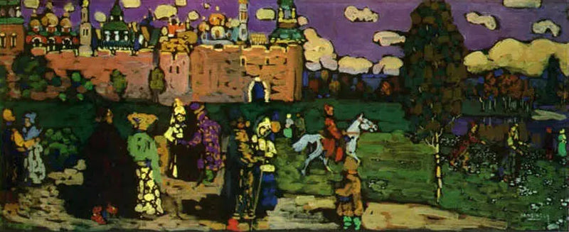 Russisk scene - Vassily Kandinsky