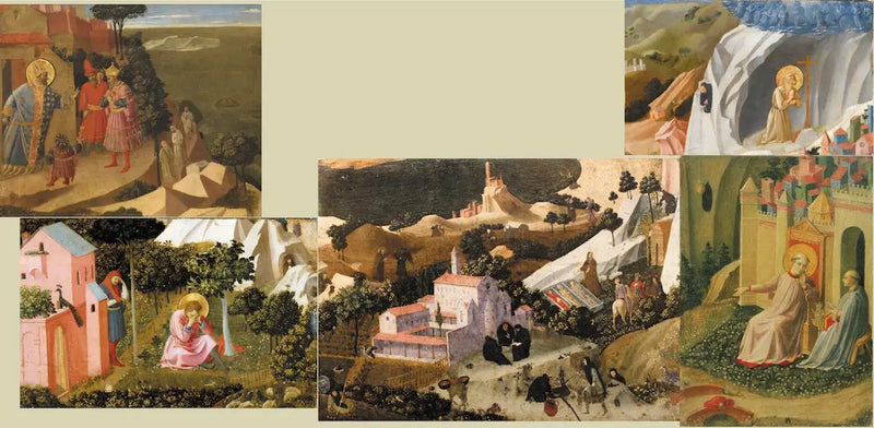 Scener fra Thebaid. Utdrag fra en skjerm delt opp i 6 deler - Fra Angelico

Source:
Scènes de la Thébaïde. Extrait d'un panneau découpé en 6 morceaux - Fra Angelico