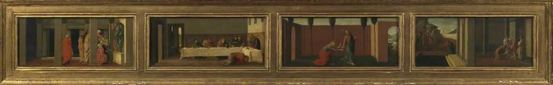 Scener fra Marie-Magdalenes liv: moderne kopi etter Sandro Botticelli (fire predellapaneler) - Sandro Botticelli