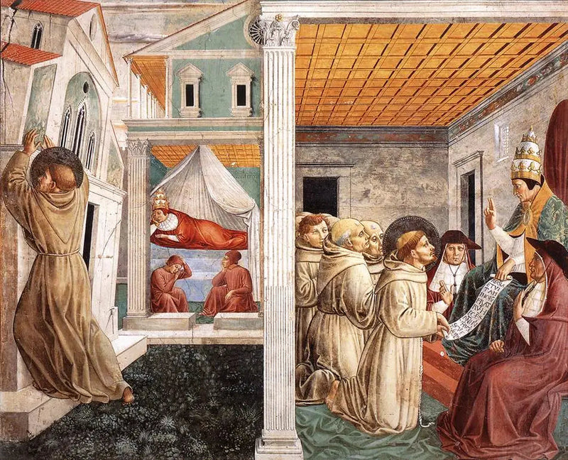 Scener fra helgen Fransiscus liv (Scene 5) - Benozzo Gozzoli