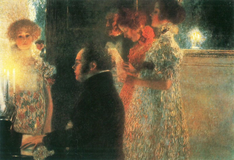 Schubert på piano II - Gustav Klimt