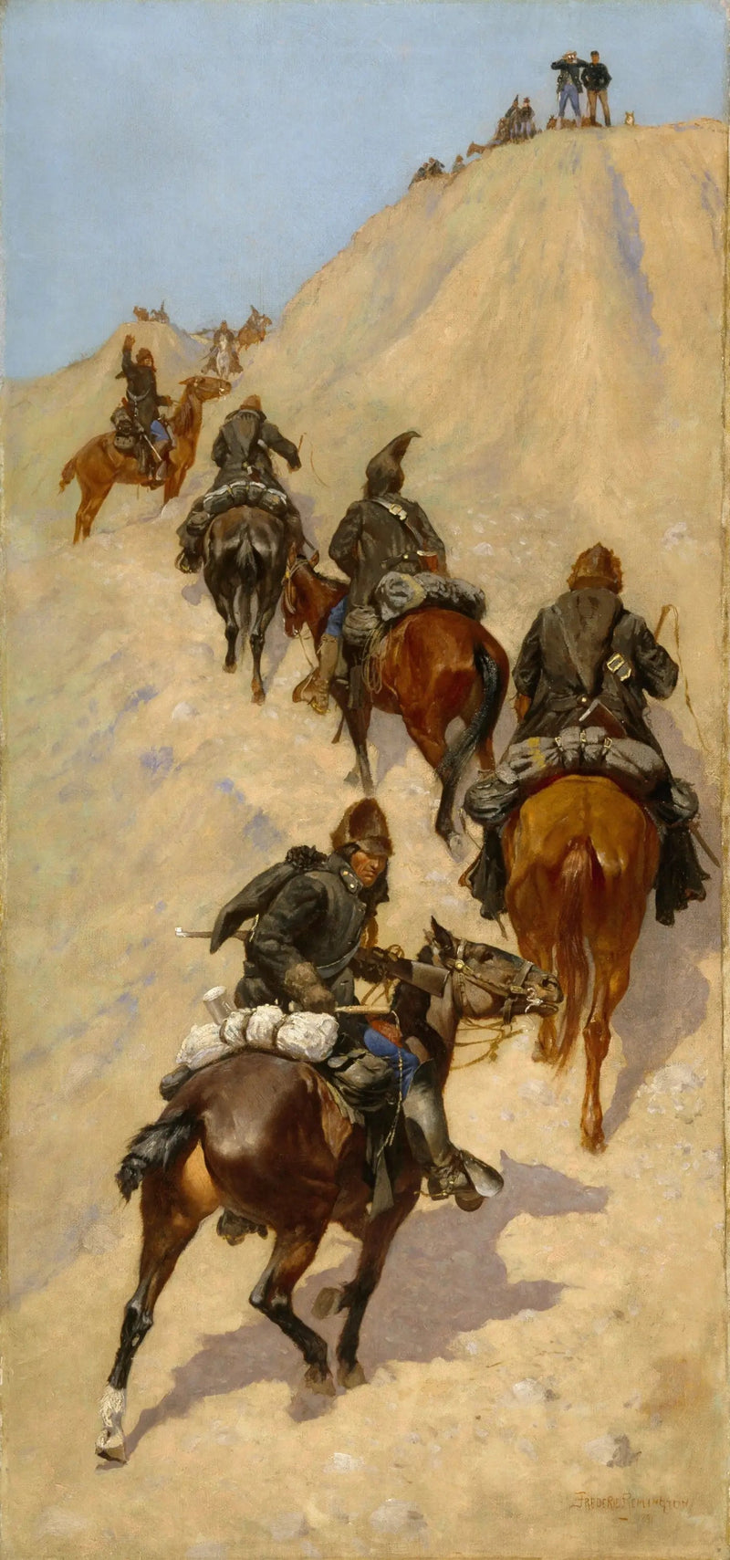 Speidere som bestiger et fjell - Frederic Remington

Source:
Scouts escaladant une montagne - Frederic Remington