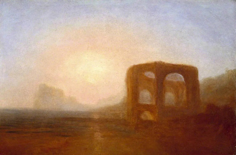 Kystlinje med Ruin, sannsynligvis Baiae-bukten - J. M. W. Turner