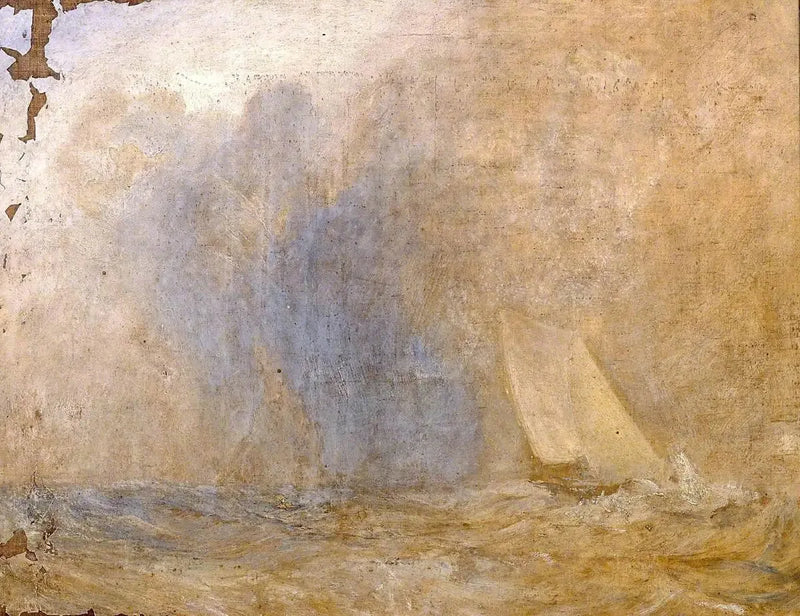 Havlandskap med en Yatch (?) - J. M. W. Turner