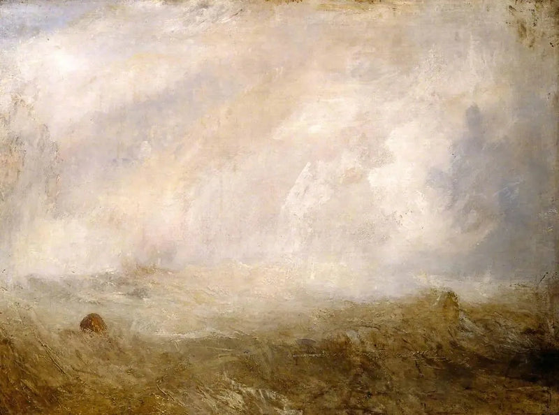 Havlandskap med bøye - J. M. W. Turner