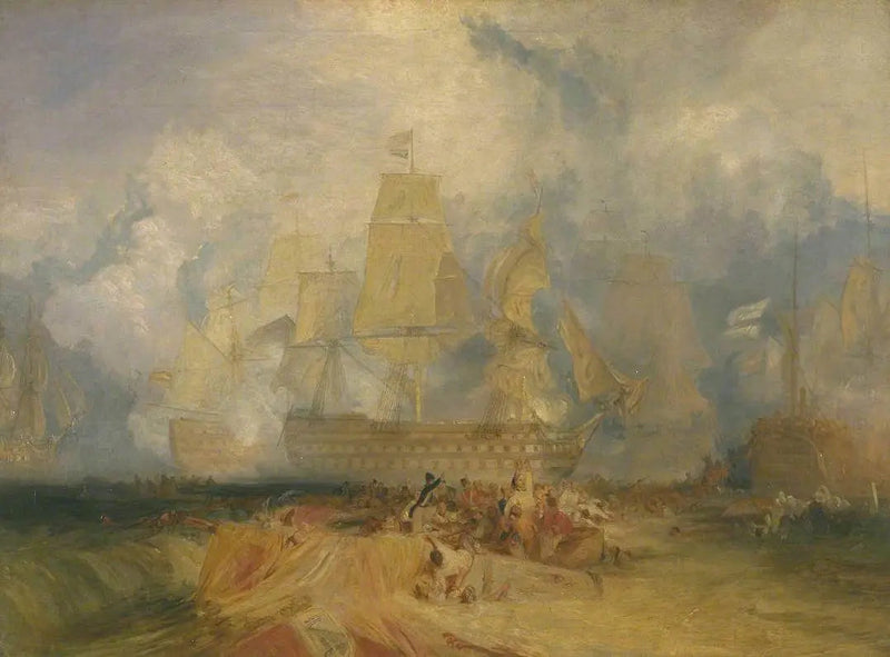 Andre skisse for 'Slaget ved Trafalgar' - J. M. W. Turner
