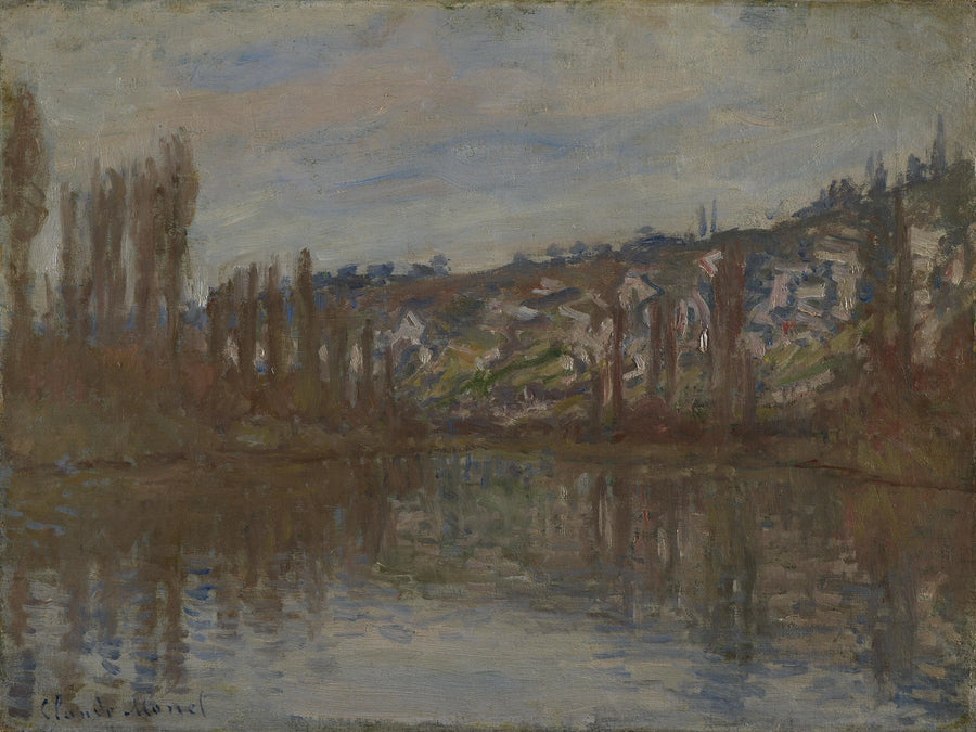 Seinen nedstrøms Vétheuil W530 - Claude Monet