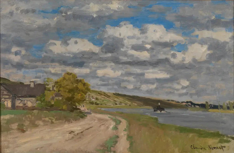 Seinen nær elvemunningen, Honfleur W115 - Claude Monet