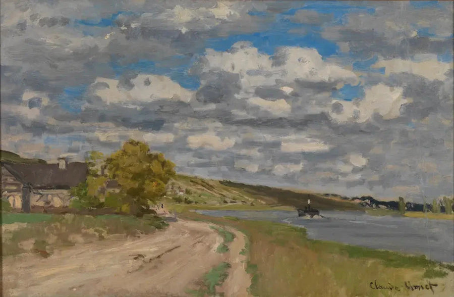Seinen nær elvemunningen, Honfleur W115 - Claude Monet