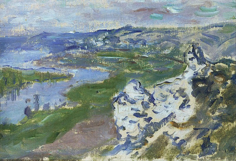 Seinen sett fra høyden av Chantemesle W671 - Claude Monet