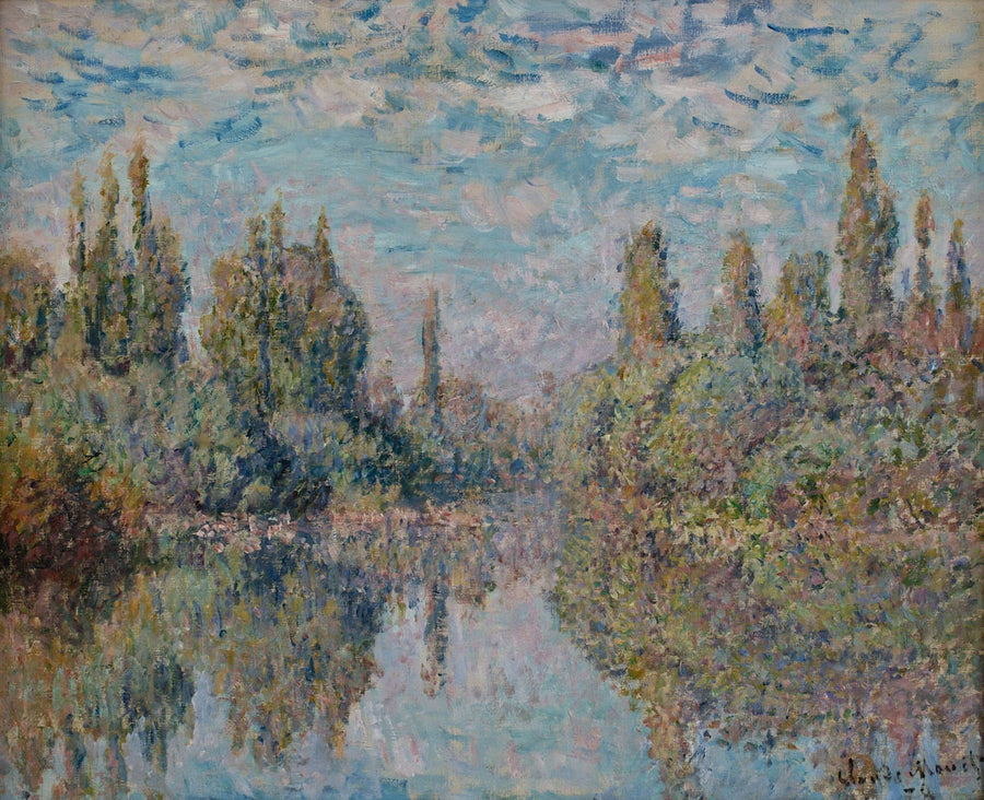 Seinen på Vétheuil W481 - Claude Monet