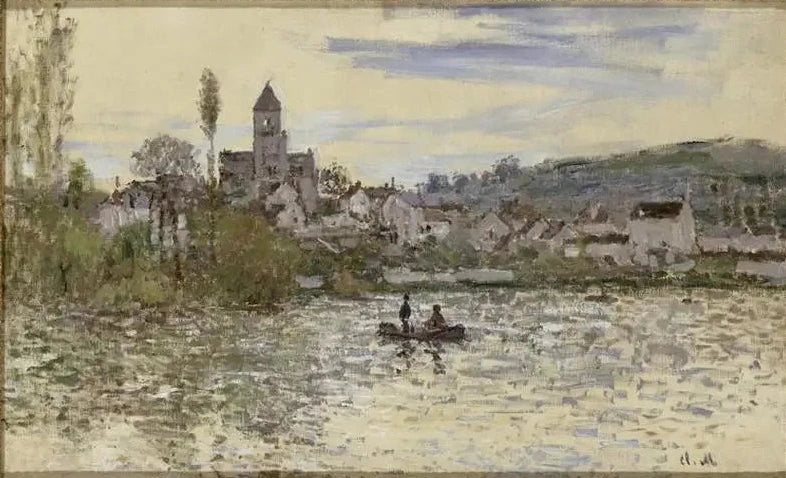 Seinen på Vétheuil W532 - Claude Monet