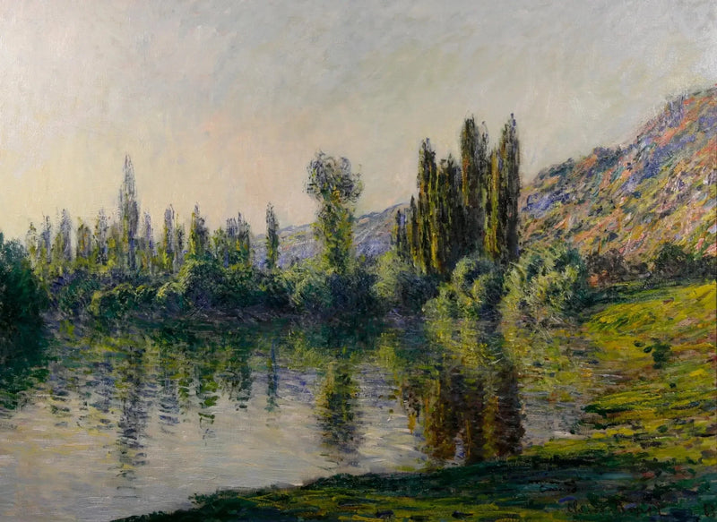 Seinen på Vétheuil W673 - Claude Monet