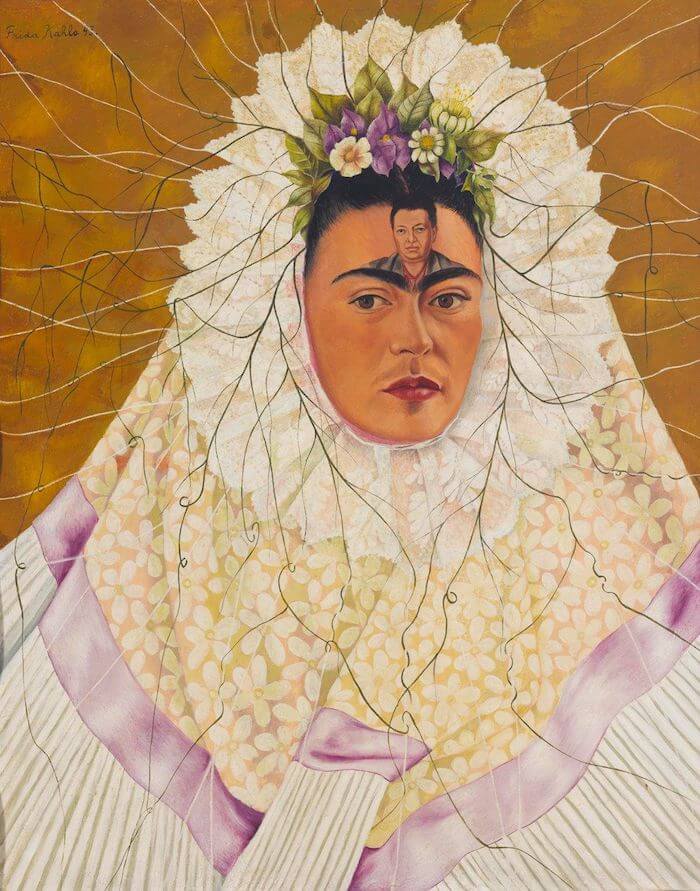 Autoportrait en Tehuana (Diego dans mes pensées) - Frida Kahlo image 1 reproduction de peinture à l’huile