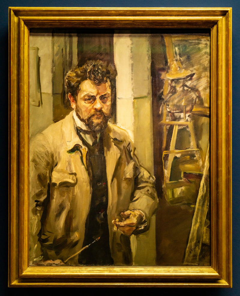 Selvportrett i studioet - Max Slevogt