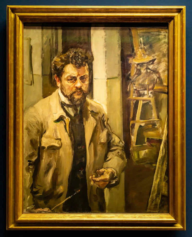 Selvportrett i studioet - Max Slevogt