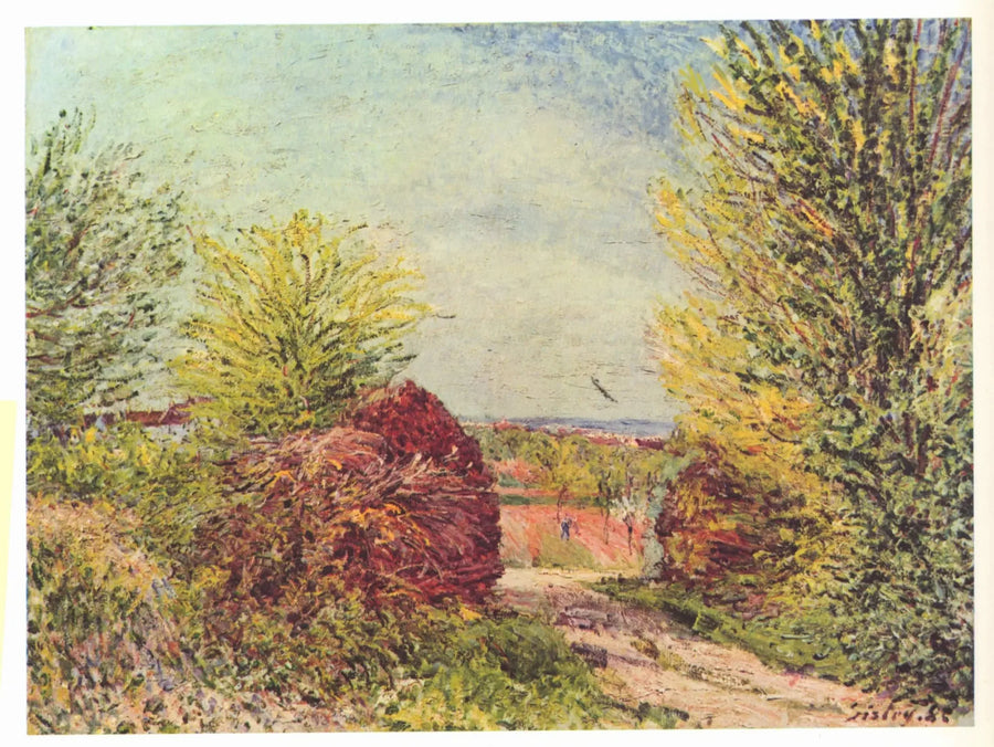 Sti i Veneux-Nadon om våren - Alfred Sisley