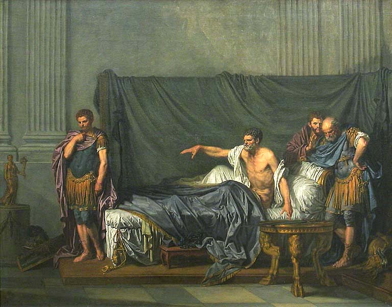 Septimius Severus og Caracalla - Jean-Baptiste Greuze