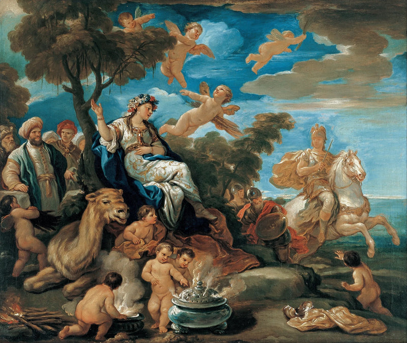 Serien av de fire verdensdelene. Asia - Luca Giordano