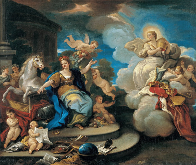 Serien av de fire verdensdelene. Europa - Luca Giordano