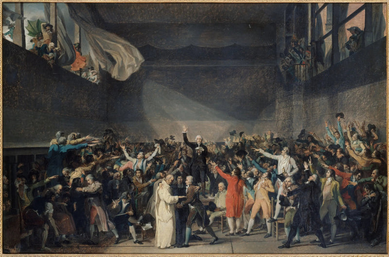 Edsvoren fra Jeu de paume, 20. juni 1789 - Jacques-Louis David