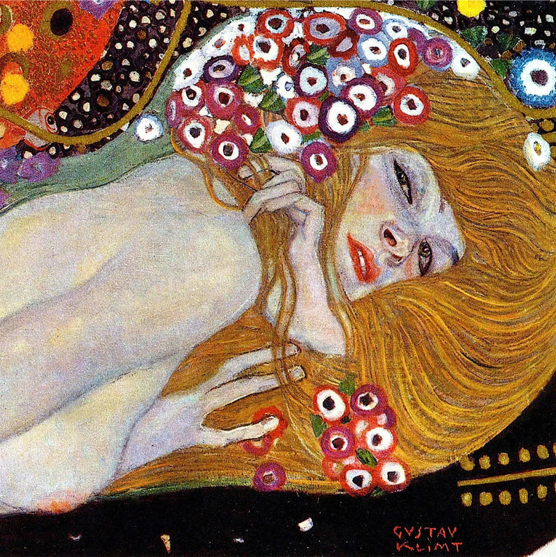 🐍 Vannslanger II (Detalj) – Gustav Klimt (1904–1907)