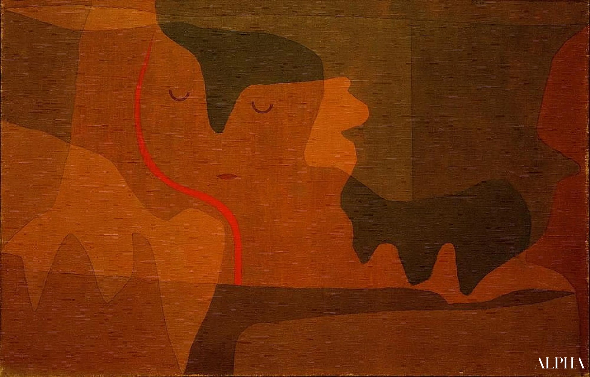 Sesta du Sphinx - Paul Klee - Høykvalitets reproduksjoner av malerier og bilder