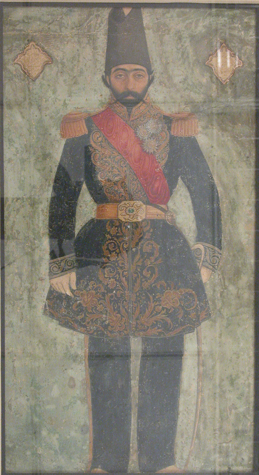Portrait de Mirza Mohammad Ebrahim Khan Saham ol-Molk - Abu`l Hasan Ghaffari, known as Sani' al-Mulk