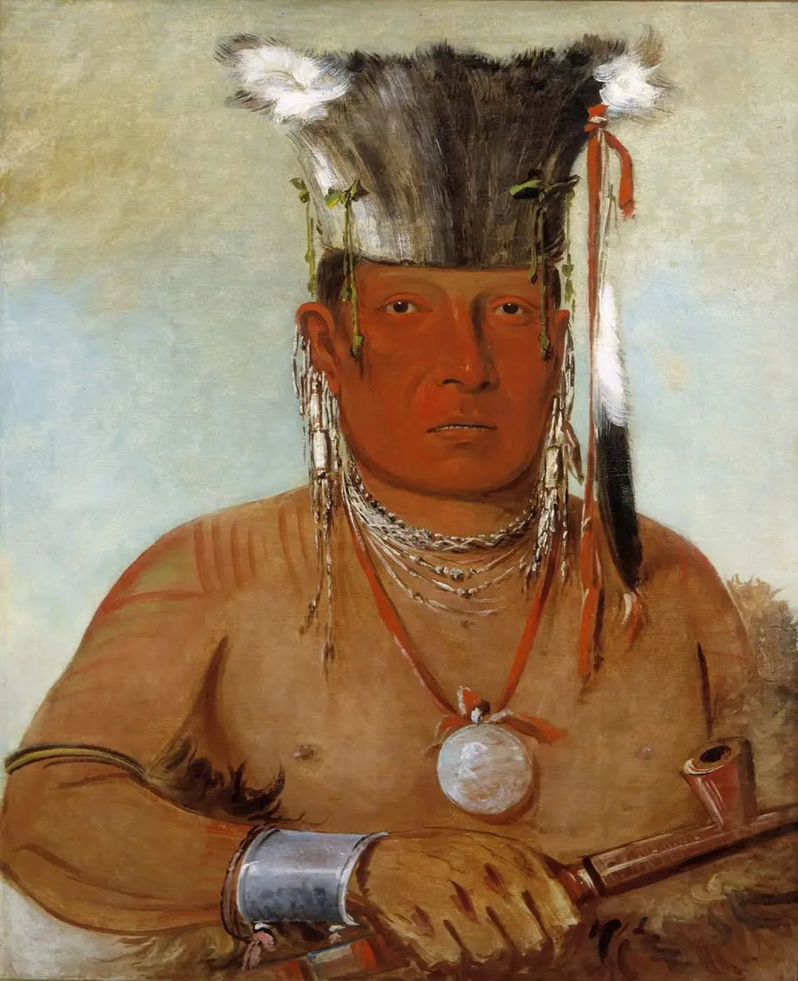 Sháw-da-mon-nee, her er han, en modig - George Catlin

Source:
Sháw-da-mon-nee, le voilà, un brave - George Catlin