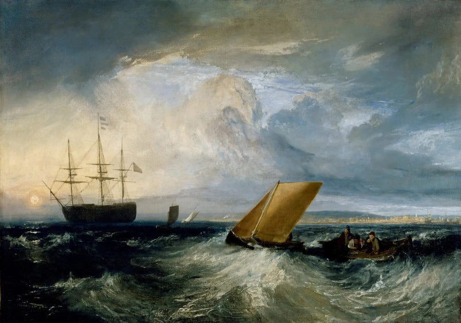 Sheerness sett fra Nore - J. M. W. Turner