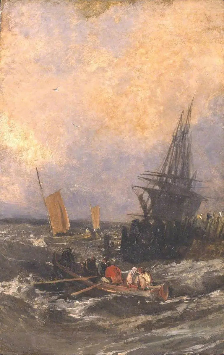 Frakt ved en bølgebryter - J. M. W. Turner