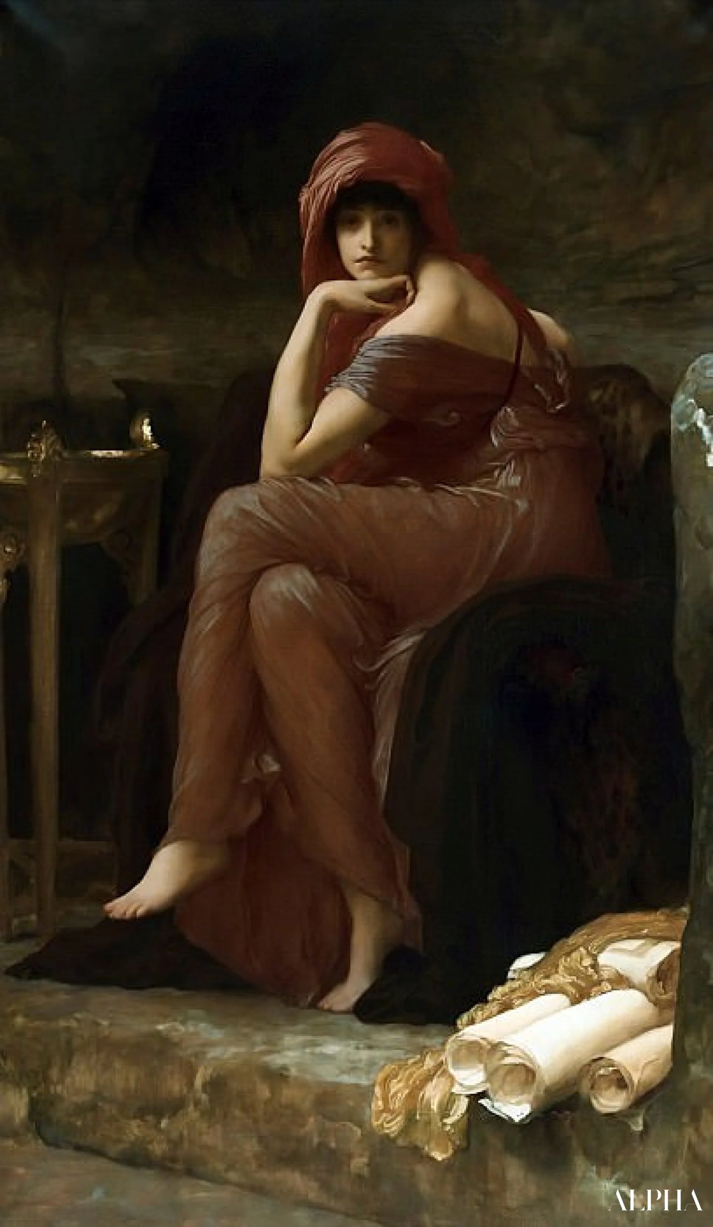 Sibylle - Frédéric Leighton Reproduksjoner av oljemalerier