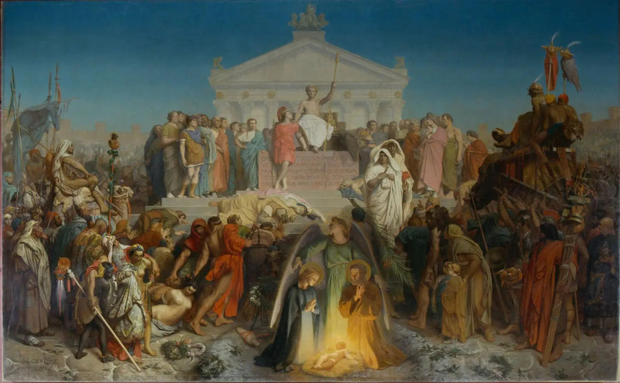 Siècle d'Auguste : Naissance de N.S. Jésus-Christ - Jean-Léon Gérôme image 1 tableau peint à l’huile sur toile