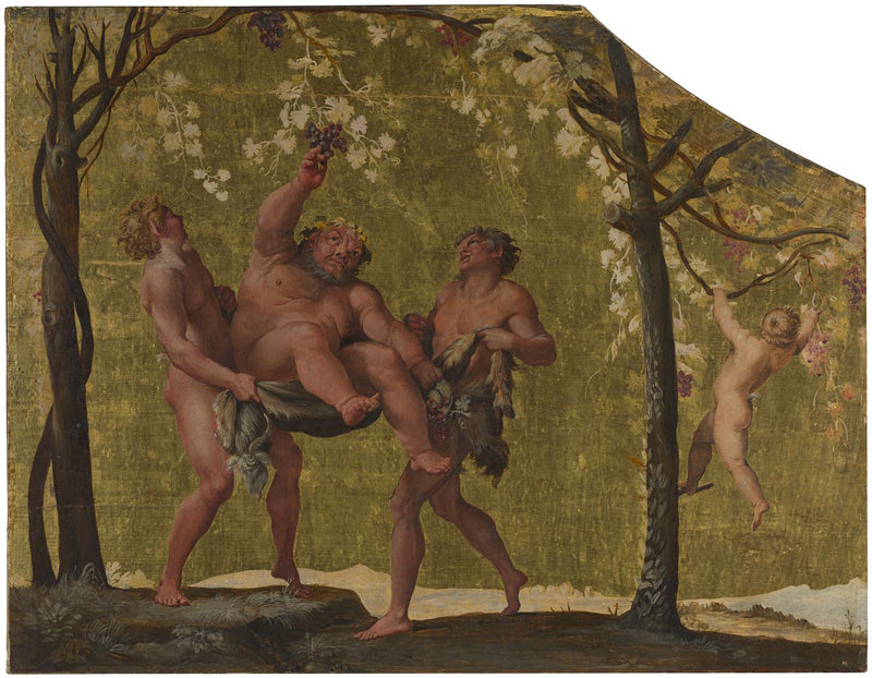 Silène som plukker druer - Annibale Carracci