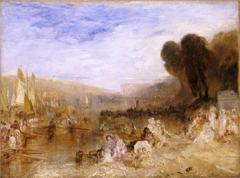 Skisse for 'East Cowes Castle, regattaen som starter for deres fortøyninger' Nr. 3 - J. M. W. Turner
