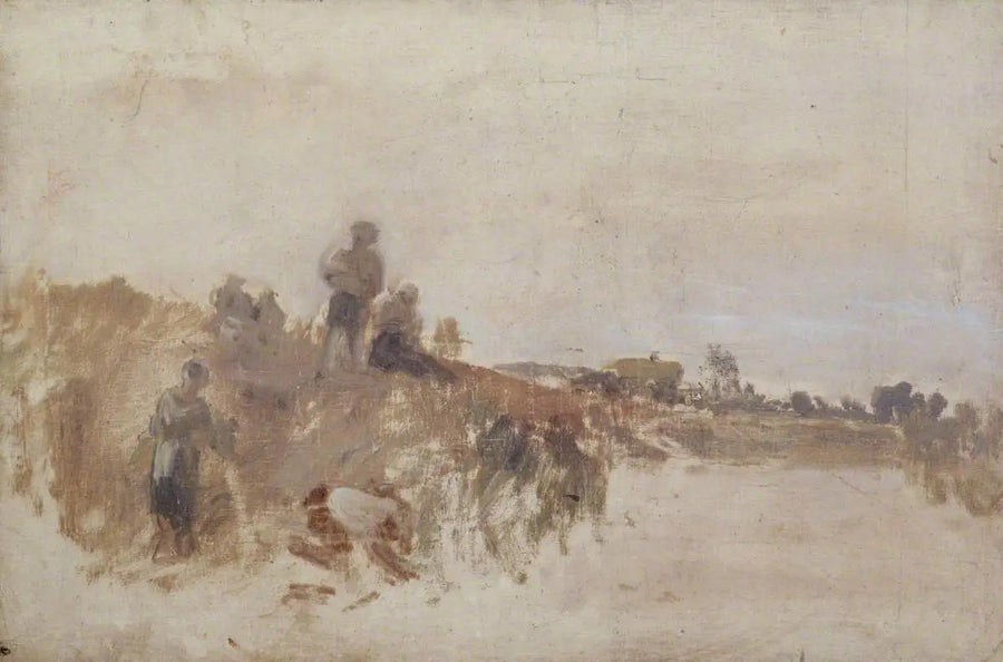 Skisse for 'Høstmiddag, Kingston Bank' - J. M. W. Turner