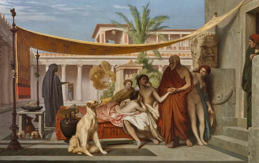 Sokrates som leter etter Alkibiades i Aspasias hus - Jean-Léon Gérôme