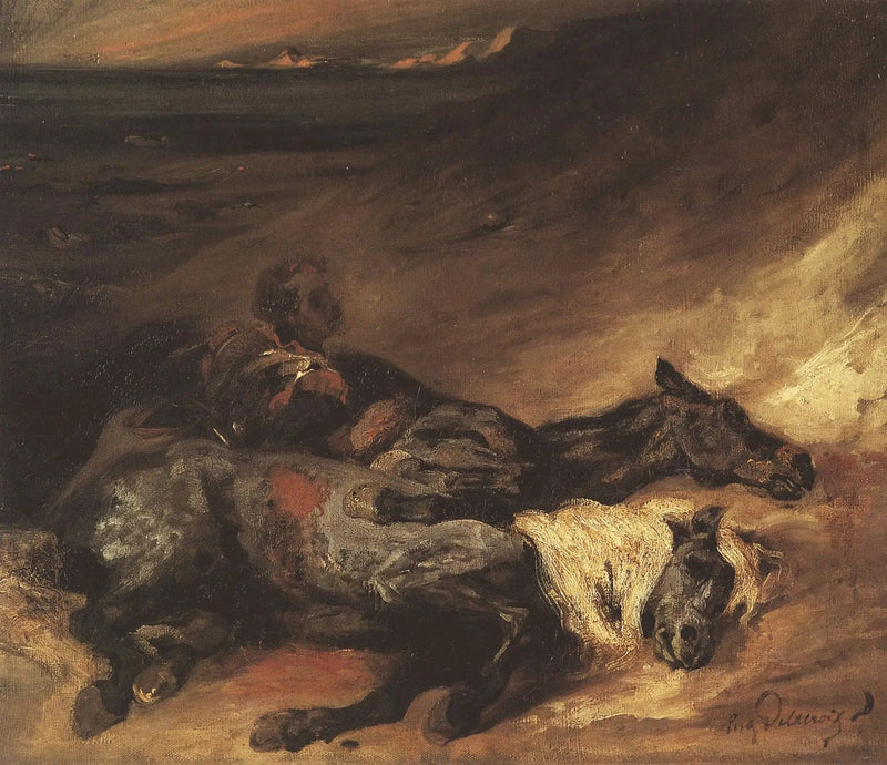 Kveld etter et slag - Eugène Delacroix