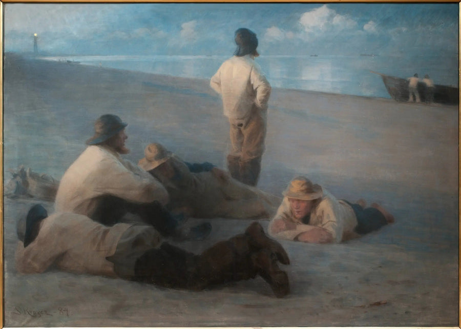 Sommerkveld på stranden i Skagen - Peder Severin Krøyer
